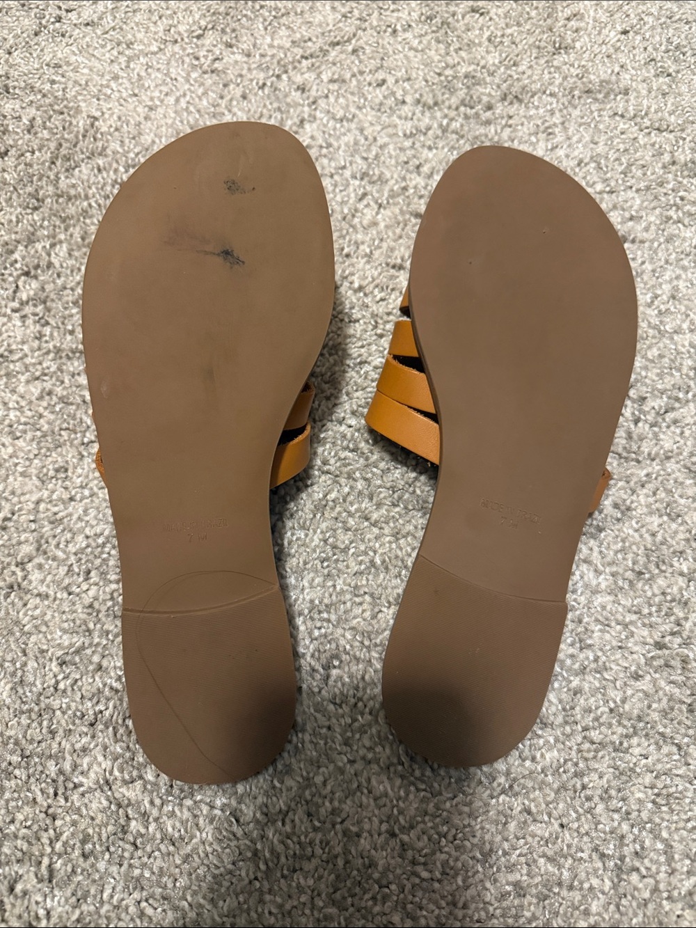 Steve Madden Cognac Braided Slide Sandals - Picture 4 of 4